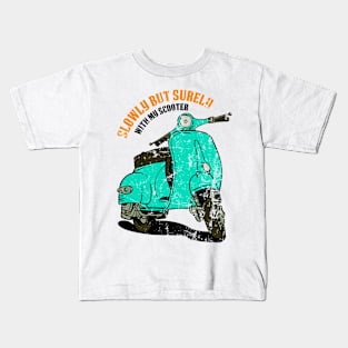 Slowly With My Scooter Kids T-Shirt